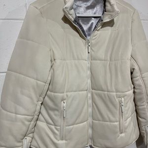 Womens puffy white jacket